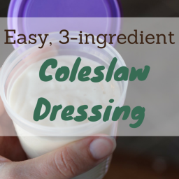 3-ingredient Coleslaw Dressing