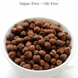 3-Ingredient Crispy Cocoa Air Fryer Chickpeas (Gluten-Free, Vegan, Allergy-