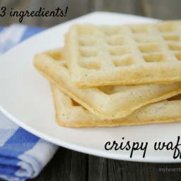 3 Ingredient Crispy Waffles