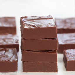 3 Ingredient Healthy Chocolate Fudge (No Refined Sugar, Dairy or Butter)