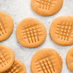 3 Ingredient No Bake Healthy Peanut Butter Cookies
