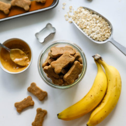 3-Ingredient Peanut Butter Banana Dog Treats