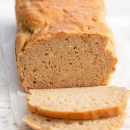 3 Ingredient Peanut Butter Bread (No Yeast, Sugar, Eggs, Butter or Oil)