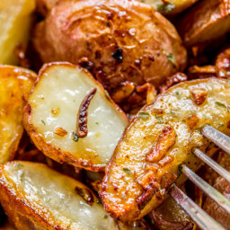 3 Ingredient Roasted Potatoes with Crunchy Onions