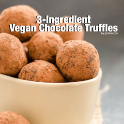 3 Ingredient Vegan Chocolate Truffles