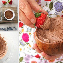 3-Ingredient Velvety Chocolate Fruit Dip