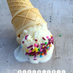 3 Ingredients Vanilla Ice Cream