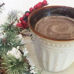 3 Minute DIY Peppermint Hot Chocolate (Natural, Dairy Free)