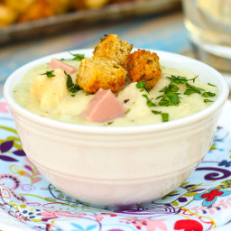 30-Minute Cheesy Chicken Cordon Bleu Soup