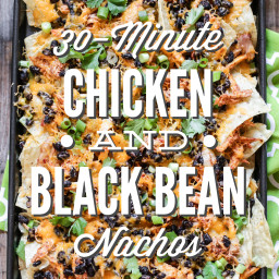 30-Minute Chicken and Black Bean Nachos