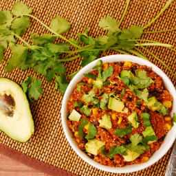 30 Minute Enchilada Quinoa Bowl (GF, DF, Top 8 Free, Vegan Option)