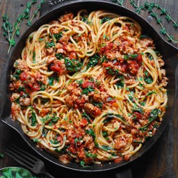 30-Minute Italian Sausage Spaghetti