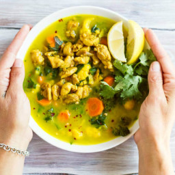 30 Minute Turmeric Chicken Soup