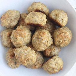 4-Ingredient Baked Chicken Meatballs (Freezer-Friendly!)