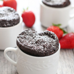 4 Ingredient Flourless Chocolate Mug Cake