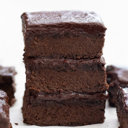 4 Ingredient Healthy Brownies (No Flour, Refined Sugar, Eggs, Butter or Oil