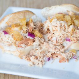 4-Ingredient Shredded Hawaiian Chicken Sandwiches