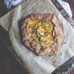 4 Ingredient Whole Wheat Green Tomato Galette