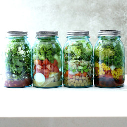 4 Meal Prep Salad Ideas In A Mason Jar