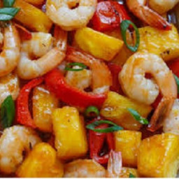4-Point Sweet & Spicy Shrimp with Pineapple 