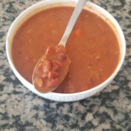 Bean soup with ham bone: instant pot version