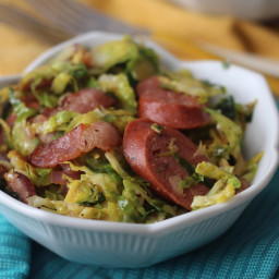 5 Ingredient Bacon Brussels Sprouts Slaw