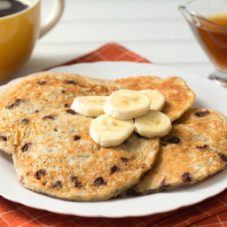 5-Ingredient Banana-Chocolate Blender Pancakes