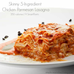 5-Ingredient Chicken Parmesan Lasagna Recipe