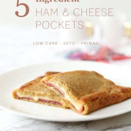 5-Ingredient Keto Ham and Cheese Pockets