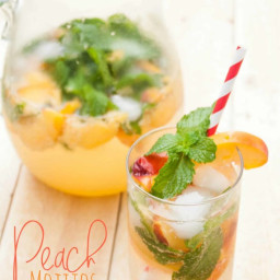 5 Ingredient Peach Mojitos {and a GIVEAWAY}
