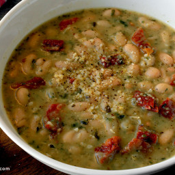 5-Ingredient Pesto Bean Soup Recipe