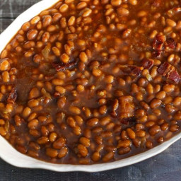 5-Ingredient Slow-Cooker Beans with Bacon