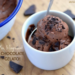 5-Minute, 5-Ingredient Chocolate Gelato