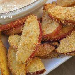 5 Minute Apple Fries! Healthy and delicious.