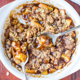5-Minute Microwave Apple Crisp for One