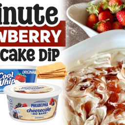 5 Minute Strawberry Cheesecake Dip