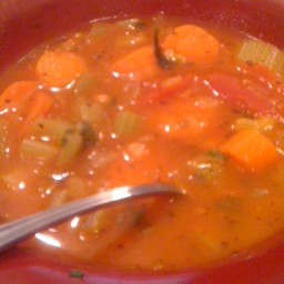 5 Minute Vegetable Soup ( in Pressure Cooker )