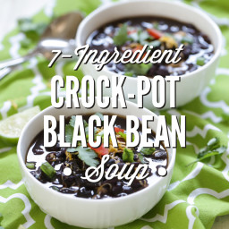 7-Ingredient Crock-Pot Black Bean Soup