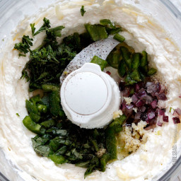 7 Minute Garlic Jalapeno Whipped Feta Dip or Spread