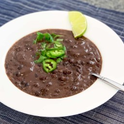 7-Minute Quick and Easy Black Bean Soup