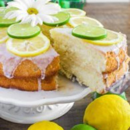 7 UP Cake from Scratch with Lemon Lime Glaze