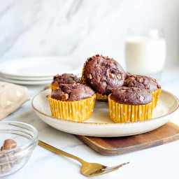 77 Calorie Double Chocolate Muffins