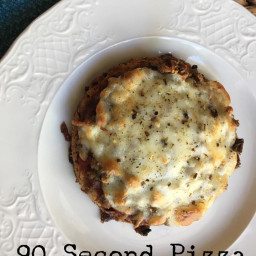 90 Second Personal Pan Pizza Recipe {Keto / Low Carb}