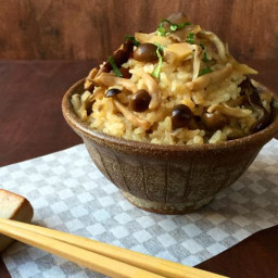 A Great Japanese Dish for Fall is Mushroom Rice or Kinoko Gohan