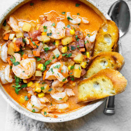 A Shrimp and Chorizo Chowder Recipe So Good You’ll Lick the Bowl