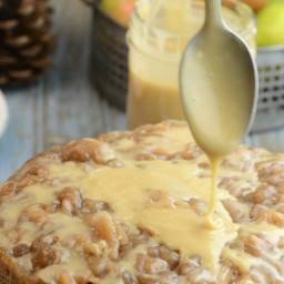 INSTANT POT APPLE BREAD WITH SALTED CARAMEL ICING