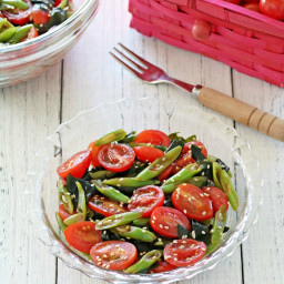 French Beans, Tomatoes & Wakame Salad