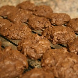 Absolutely Deep Dark Chocolate Fudge Cookies