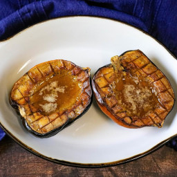 Acorn Squash Baked in Butter and Maple Syrup