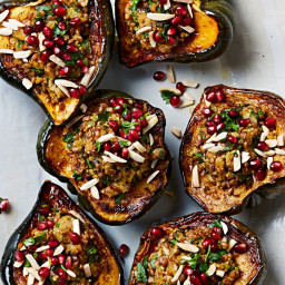Acorn Squash with Mixed-Grain Stuffing